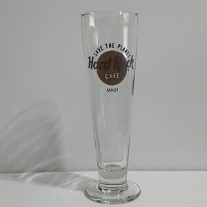 Hard Rock Cafe Maui Clear Pilsner with Brown Logo